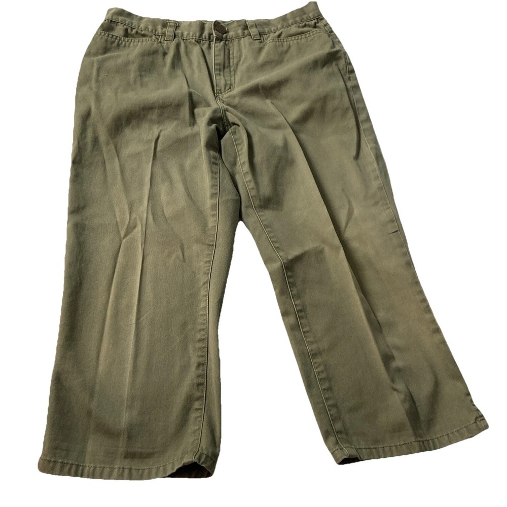 Lauren Ralph Lauren Green Classic Midcalf Capri Pants Womens 4